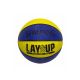 Bola de Basquete Spalding Lay-Up azul e amarela